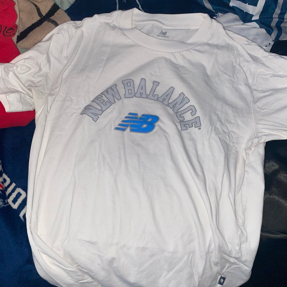 New Balance White Tee
